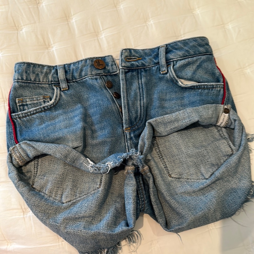 rolled one teaspoon shorts size 22